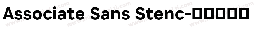 Associate Sans Stenc字体转换